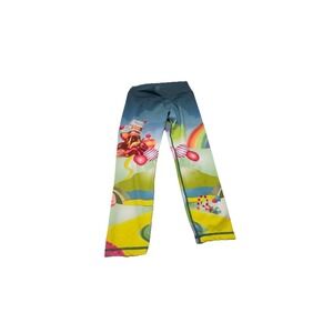 Grrrl Leggings Heather Ashley Candy Land Rainbow Compression Size Medium‎